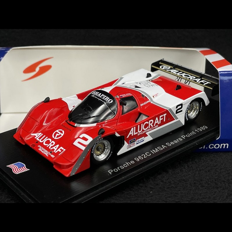 Porsche 962C n°2 IMSA 300km Sears Point 1989 1/43 Spark US172