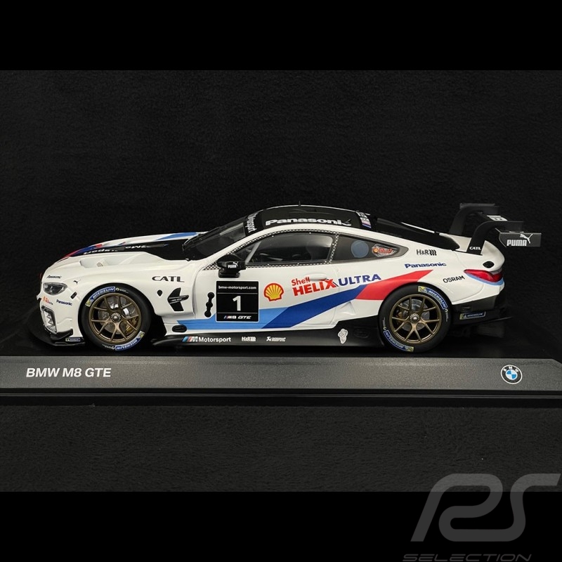 BMW M8 GTE n°1 Press Edition 2018 Blanc Bleu Rouge 1/18 Minichamps 80432451000