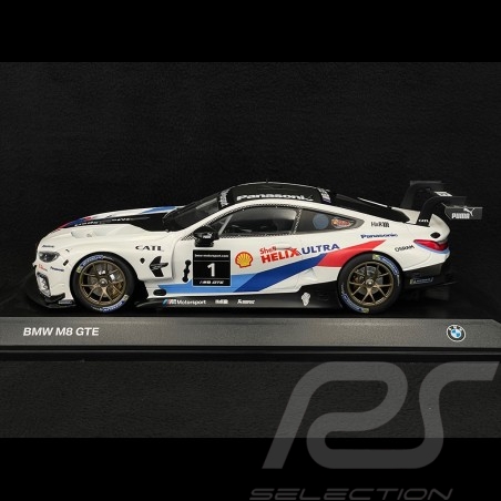 BMW M8 GTE n°1 Press Edition 2018 Blanc Bleu Rouge 1/18 Minichamps