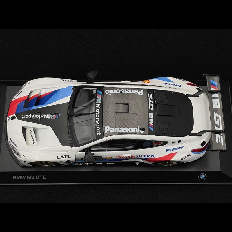 BMW M8 GTE n°1 Press Edition 2018 Titan Silber 1/18 Minichamps