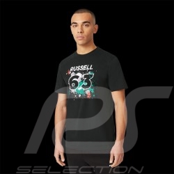 George Russell T-Shirt Nr. 63 Mercedes-AMG F1 Schwarz 701220866-002 - Herren