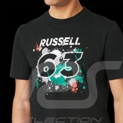 George Russell n°63 Mercedes-AMG F1 Black T-Shirt 701220866-002 - men