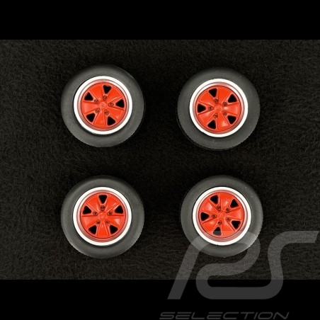 Set de 4 Roues Jantes Porsche 911 Carrera Clubsport Rouge 1/18 KK Scale KKDCACC023