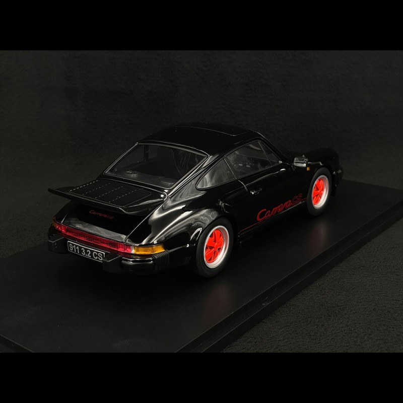 Porsche 911 Carrera 3.2 CS 1989 Black / Red 1/18 KK-Scale KKDC180873
