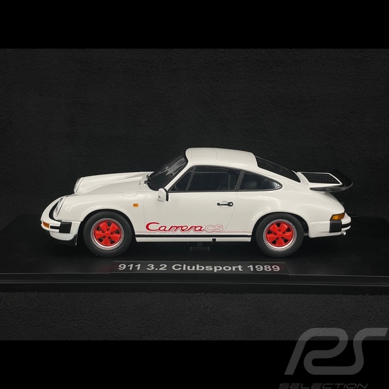 Porsche 911 Carrera 3.2 Clubsport 1989 Weiß / Rot 1/18 KK-Scale KKDC180871