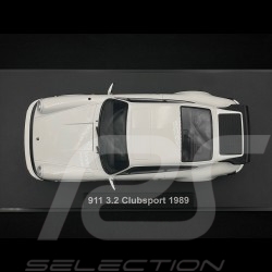 Porsche 911 Carrera 3.2 Clubsport 1989 Blanc / Rouge 1/18 KK-Scale KKDC180871