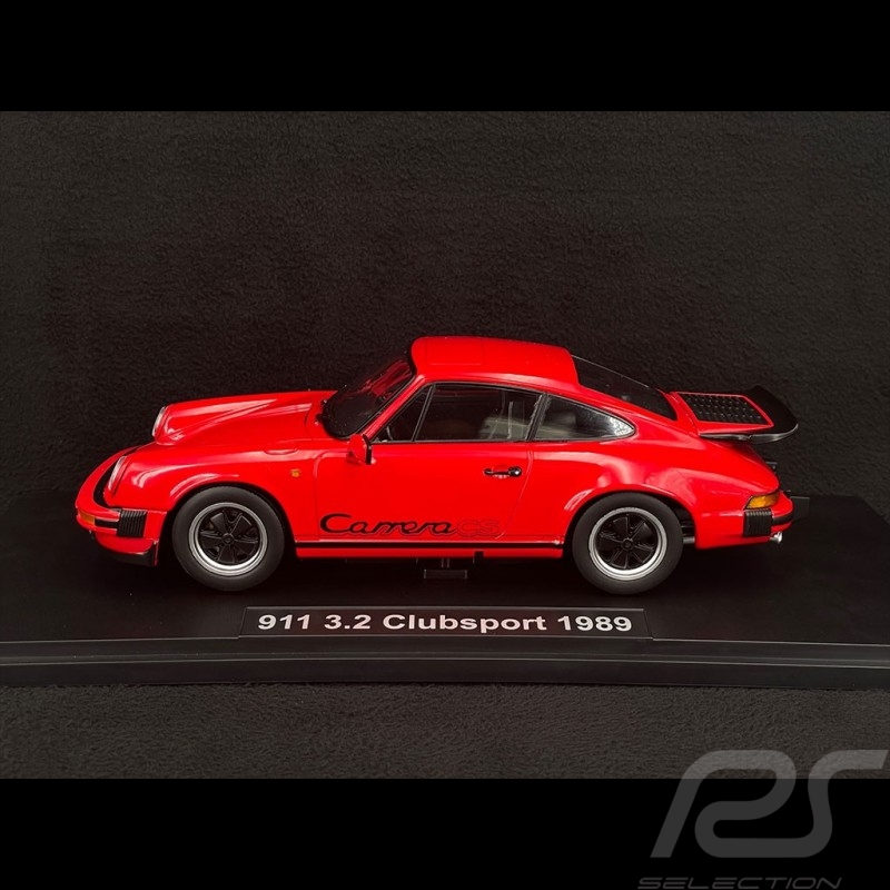 Porsche 911 Carrera 3.2 CS 1989 Red / Black 1/18 KK-Scale KKDC180872