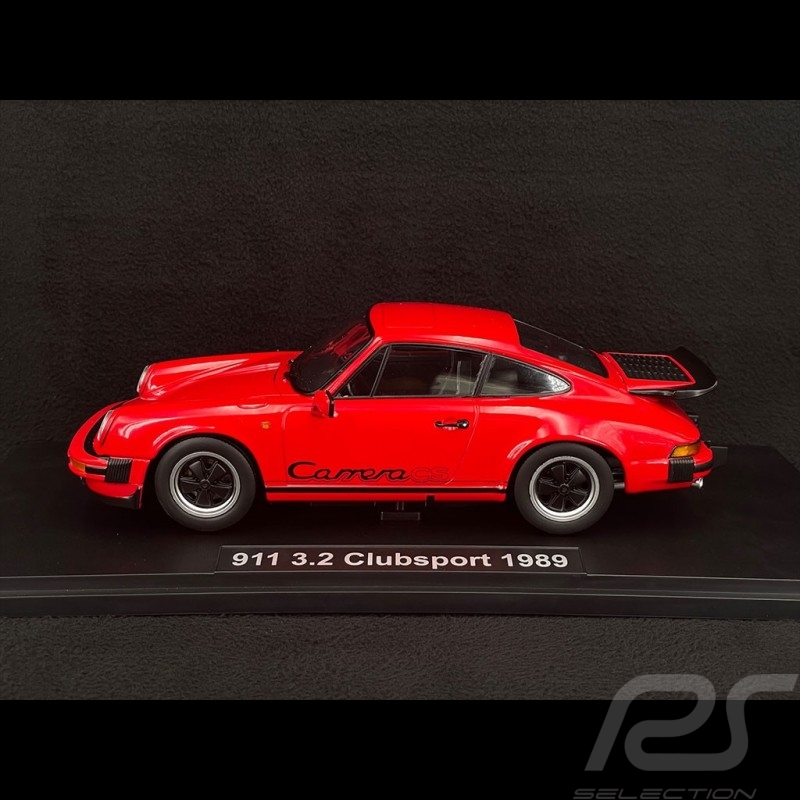 Porsche 911 Carrera 3.2 Clubsport 1989 Rouge / Noir 1/18 KK-Scale KKDC180872