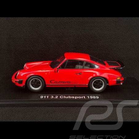 Porsche 911 Carrera  CS 1989 Red / Black 1/18 KK-Scale KKDC180872