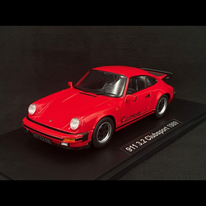 Porsche 911 Carrera 3.2 CS 1989 Red / Black 1/18 KK-Scale KKDC180872