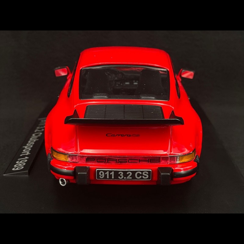 Porsche 911 Carrera 3.2 CS 1989 Rot / Schwarz 1/18 KK-Scale KKDC180872