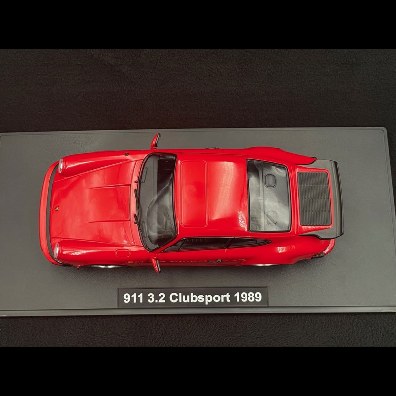Porsche 911 Carrera 3.2 CS 1989 Rouge / Noir 1/18 KK-Scale KKDC180872