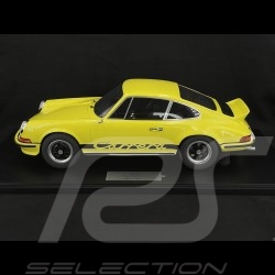 Porsche 911 Carrera RS 2.7 Lightweight 1972 Light Yellow / Black Stripes 1/8 Minichamps 800653010
