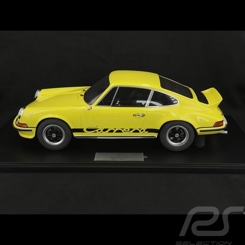 Porsche 911 Carrera RS 2.7 Lightweight 1972 Jaune Clair / Bandes Noires 1/8 Minichamps 800653010