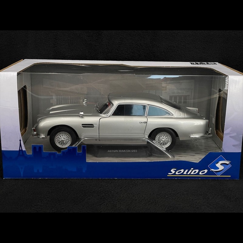 Modèle Réduit Voiture Aston Martin DB5 1964 Argent 1:18 Par AUTOart - Neuf, Portes Ouvrantes, Avec Emballage