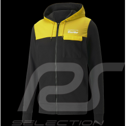 Veste Porsche Turbo Puma Sweatshirt à capuche Hoodie Noir / Jaune 533774-06 - homme