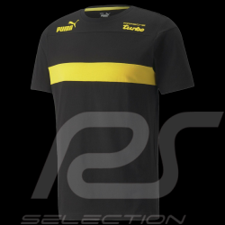 T-shirt Porsche Turbo Puma Noir / Jaune 533781-01 - homme