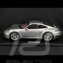 Porsche 911 Carrera 4S Type 992 2020 Argent GT Métallique 1/8 Minichamps 800661002