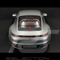 Porsche 911 Carrera 4S Type 992 2020 Argent GT Métallique 1/8 Minichamps 800661002