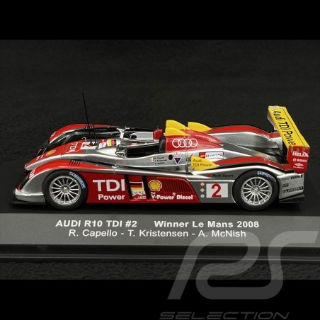 Audi R10 TDI n°2 Vainqueur 24h Le Mans 2008 1/43 Ixo Models LM2008
