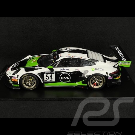 Porsche 911 GT3 R Type 991 n°54 3ème 24h Spa 2020 1/18 Spark 18SB018