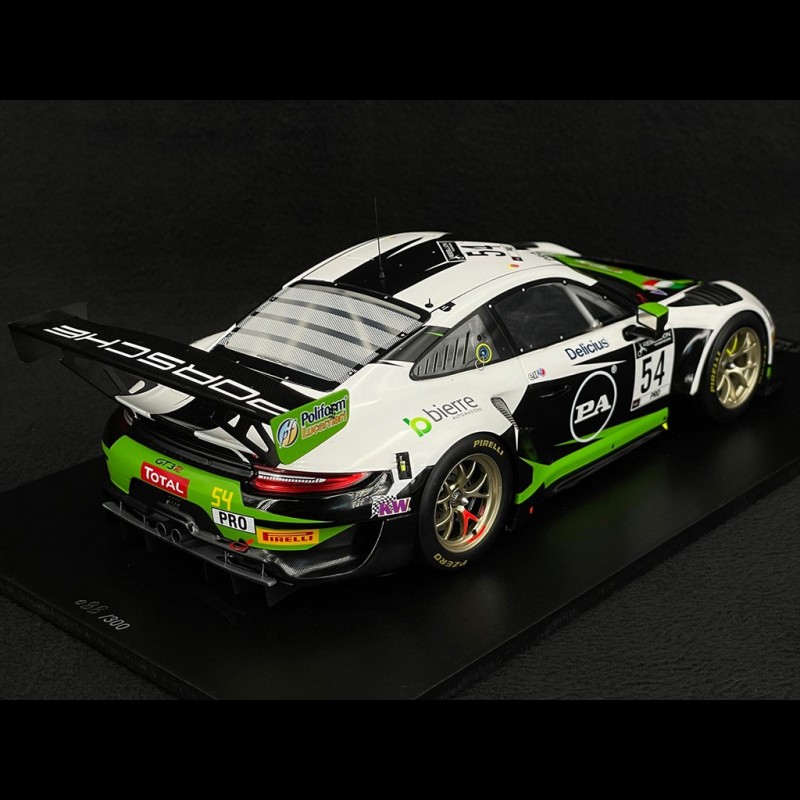 Modellino Auto Spark 1/18 Porsche 911 GT3 N.54 3rd 24H Spa 2020  Muller-Cairoli-E