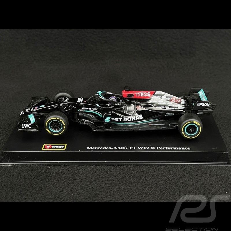 Lewis Hamilton Mercedes-AMG Petronas F1 W12 2021 n°44 avec pilote 1/43 Bburago 38058H