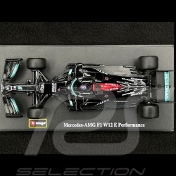 Lewis Hamilton Mercedes-AMG Petronas F1 W12 2021 n°44 avec pilote 1/43 Bburago 38058H