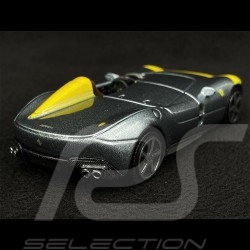 Ferrari Monza SP1 2019 Grau / Gelb 1/43 Bburago 18-36100
