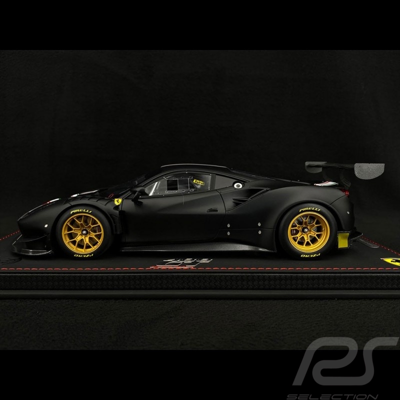 Ferrari 488 Modificata 2018 Noir Mat 1/18 BBR Models P18203MB