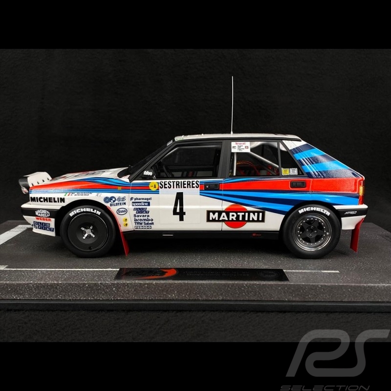 Lancia Delta HF 8V Martini n°4 Winner Rally Monte Carlo 1989 1/18 BBR Models BBRC1838-1