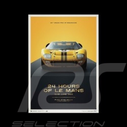 Poster Ford GT40 XGT-1 24h Le Mans 1966 Collector's Edition
