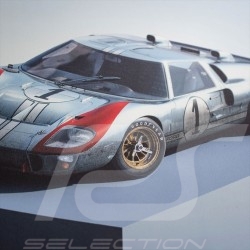 Ford GT40 P/1015 Poster 24h Le Mans 1966 Collector's Edition