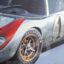 Ford GT40 P/1015 Poster 24h Le Mans 1966 Collector's Edition