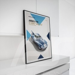Poster Jaguar Type D 24h Le Mans 1957