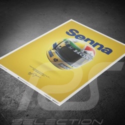 Poster Casque Ayrton Senna GP San Marino 1988