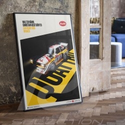 Walter Röhrl - Christian Geistdörfer Audi Quattro S1 Winner San Remo 1985 Alitalia Poster Limited edition