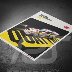 Walter Röhrl - Christian Geistdörfer Audi Quattro S1 Winner San Remo 1985 Alitalia Poster Limited edition