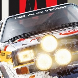 Walter Röhrl - Christian Geistdörfer Audi Quattro S1 Winner San Remo 1985 Alitalia Poster Limited edition