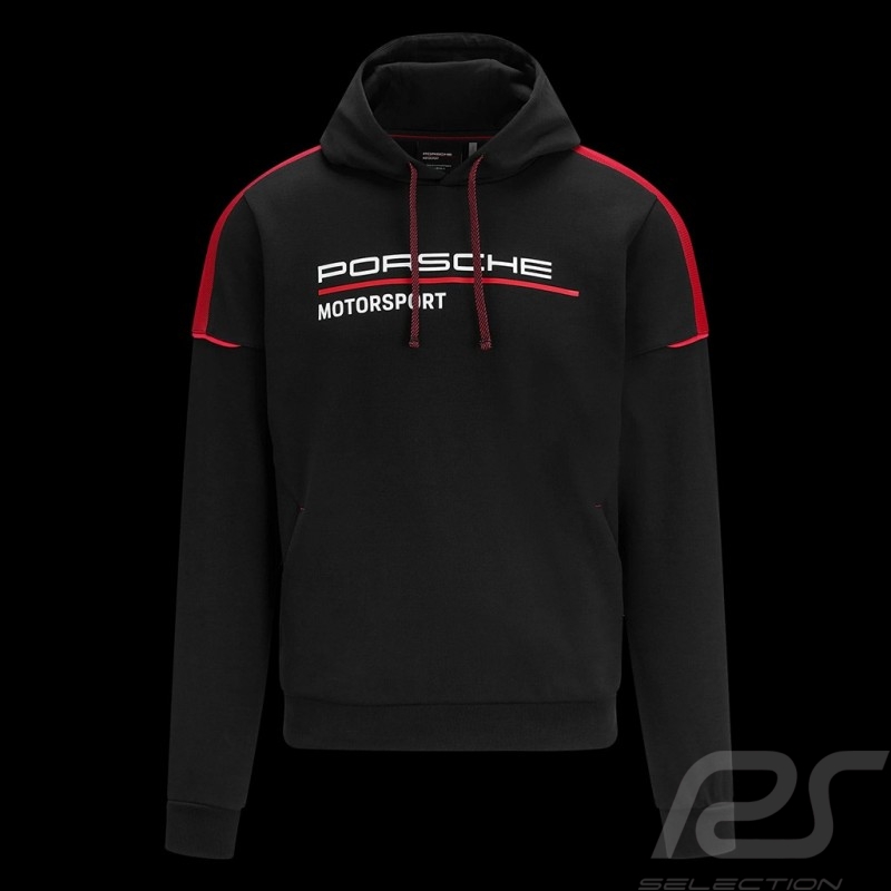 Porsche Kapuzenpullover Motorsport 4 Collection hoodie schwarz / rot WAP124NFMS - Herren