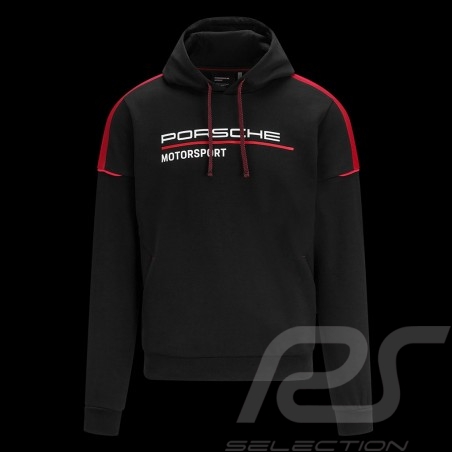 Porsche Kapuzenpullover Motorsport 4 Collection hoodie schwarz / rot WAP124NFMS - Herren