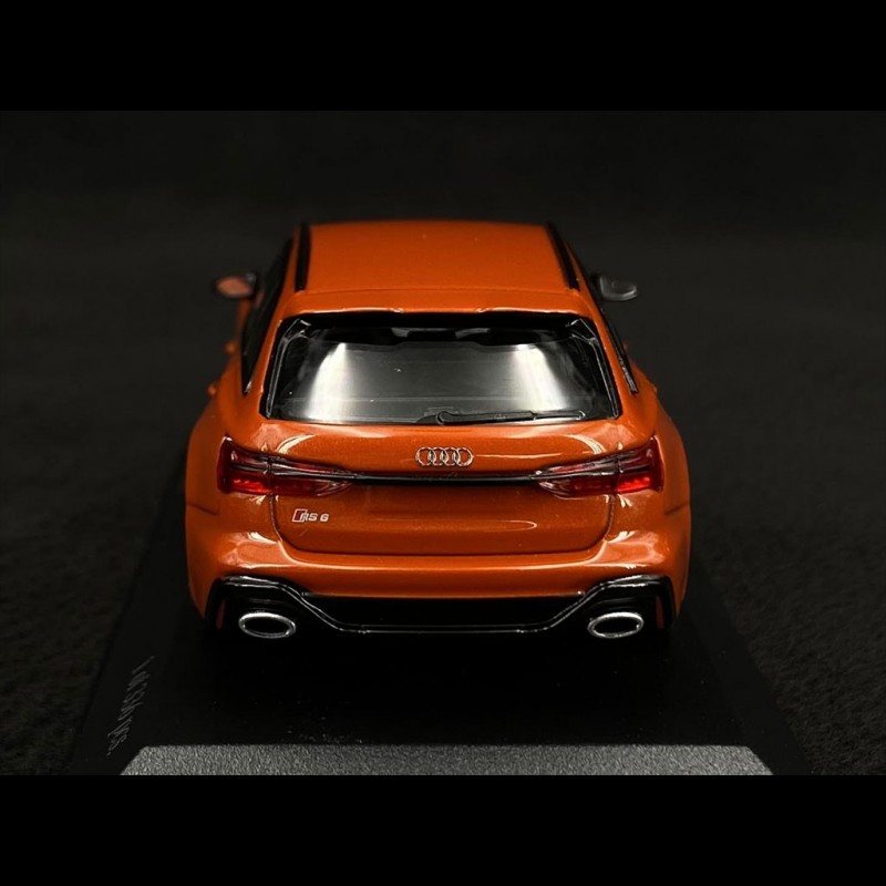 Voiture Miniature de Collection MINICHAMPS 1-18 - AUDI RS 6 Avant - 2019 -  Orange Metallic - 155018012 - Metal - Voiture - Achat & prix