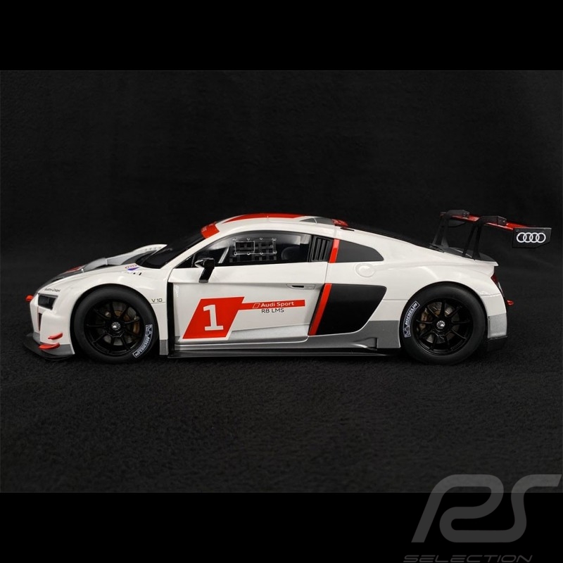 Audi R8 LMS FIA GT3 n°1 Presentation 2016 White 1/18 Autoart 81600