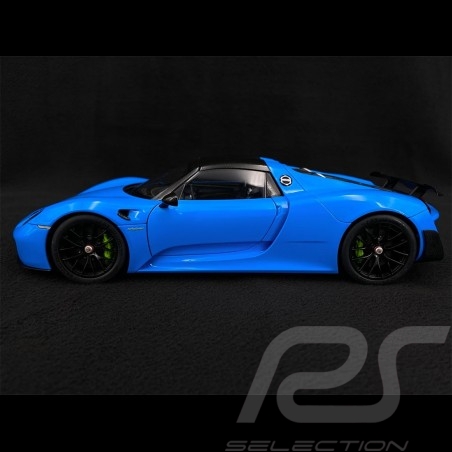 Porsche 918 Spyder 2013 Bleu Riviera 1/18 Autoart 77924