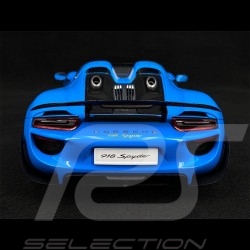 Porsche 918 Spyder 2013 Bleu Riviera 1/18 Autoart 77924