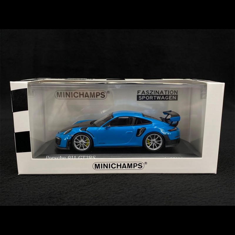 Porsche 911 GT2 RS Type 991 2018 Miami Blue 1/43 Minichamps 413067275