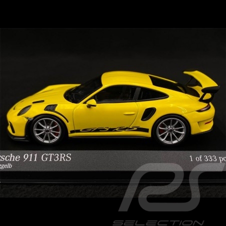 Porsche 911 GT3 RS Type 991 2018 Jaune Racing 1/43 Minichamps 413067050