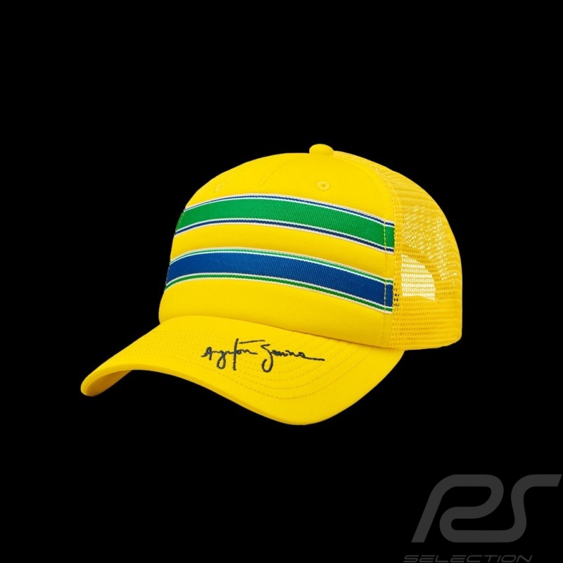 Ayrton Senna Kappe Gelb / Grün / Blau 701218229-100
