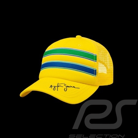 Cap Ayrton Senna Yellow / Green / Blue 701218229-100
