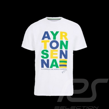 Ayrton Senna T-Shirt Formel 1 Weiß 701218227-001 - Herren